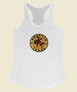 Amarillo Texas Vintage Racerback Tank Top