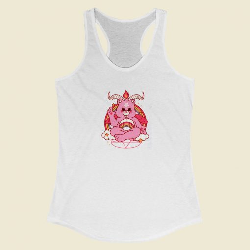 Bearphomet Rainbow Racerback Tank Top