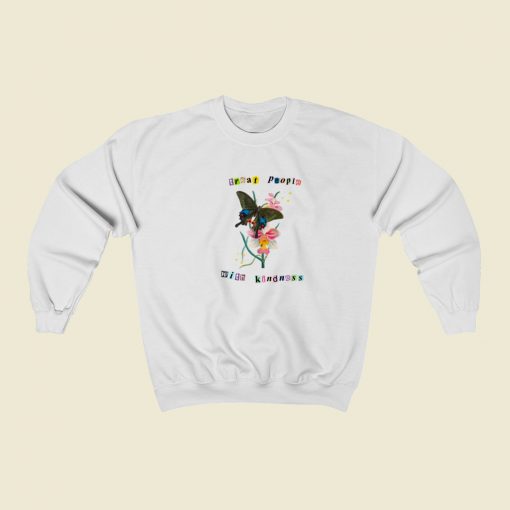 Butterfly Treat People With Kindness Sweatshirt Style