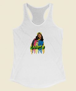 Cardi B Swag Funny Art Racerback Tank Top