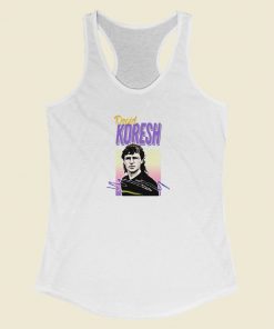 David Koresh 90s Vintage Style Racerback Tank Top