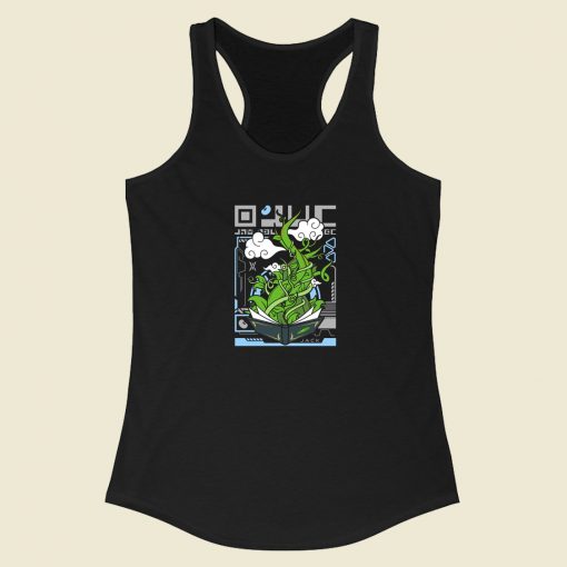 Jack Bean Graphic Racerback Tank Top