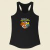 Rocky And Bullwinkle Vintage Racerback Tank Top