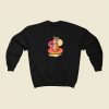 Tiger Chillin on Flamingo Float Sweatshirt Style