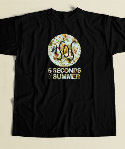 5 Seconds Of Summer Flower Vintage T Shirt Style