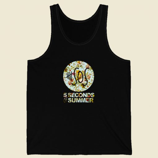 5 Seconds Of Summer Flower Vintage Tank Top