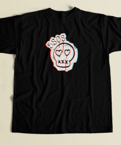5SOS Heart Eyes Skull T Shirt Style