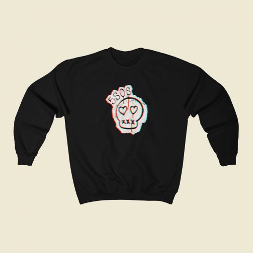 5SOS Heart Eyes Skull Sweatshirt Style