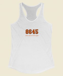 8645 Make America Think Again Racerback Tank Top