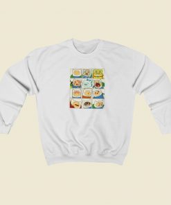 Adventure Time Finn Faces Sweatshirt Style