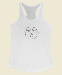 Aesthetic Face Art Racerback Tank Top