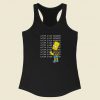 Autism Is Not Retarded Bart Racerback Tank Top