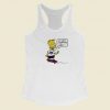 Bart Simpsons Enjoying The Ride Racerback Tank Top