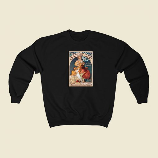 Chocolat Ideal Art Nouveau Vintage Sweatshirt Style