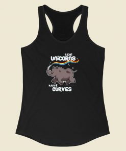 Chubby Real Unicorns Racerback Tank Top