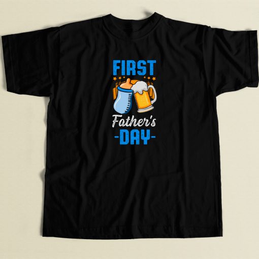 First Fathers Day Beer Milk T Shirt Style