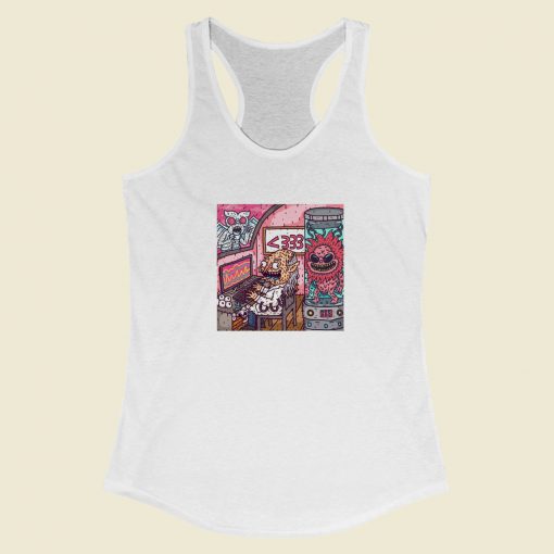 Loving Monster Funny Racerback Tank Top