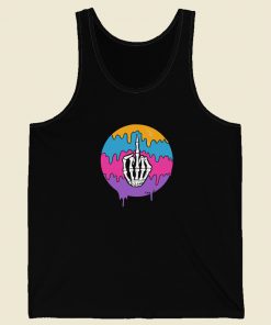 Middle Finger Skull Tank Top