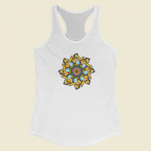 Nelson Mandala Funny Racerback Tank Top