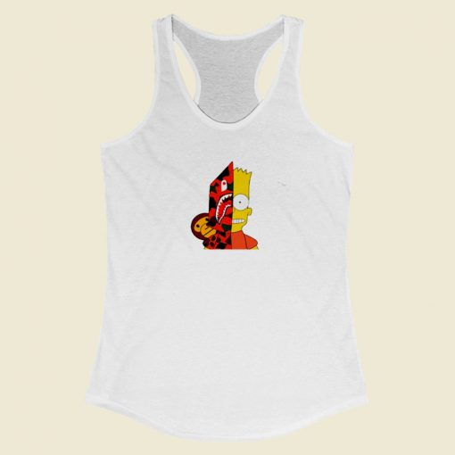 Official Bape x Bart Simpsons Racerback Tank Top