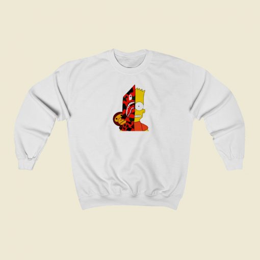 Official Bape x Bart Simpsons Sweatshirt Style