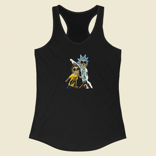 Rick And Morty Skull Funny Racerback Tank Top