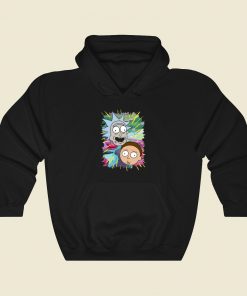 Rick and Morty Jungle Warp Faces Hoodie Style