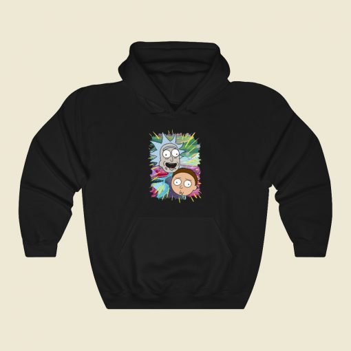 Rick and Morty Jungle Warp Faces Hoodie Style