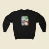 Rick and Morty Jungle Warp Faces Sweatshirt Style