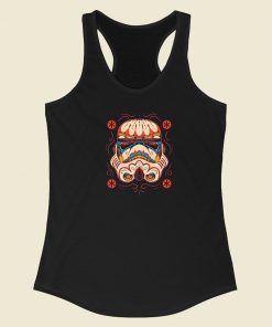 Sugar Skull Tropper Racerback Tank Top