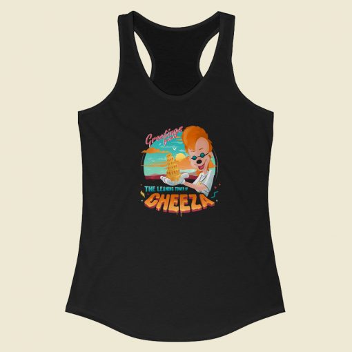 The Leaning Tower of Cheeza Racerback Tank Top