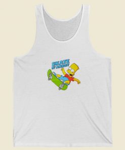 The Simpsons Boys Skate Funny Tank Top