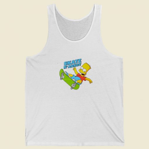 The Simpsons Boys Skate Funny Tank Top