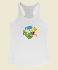 The Simpsons Boys Skate Funny Racerback Tank Top