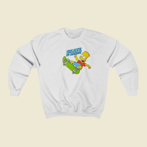 The Simpsons Boys Skate Funny Sweatshirt Style