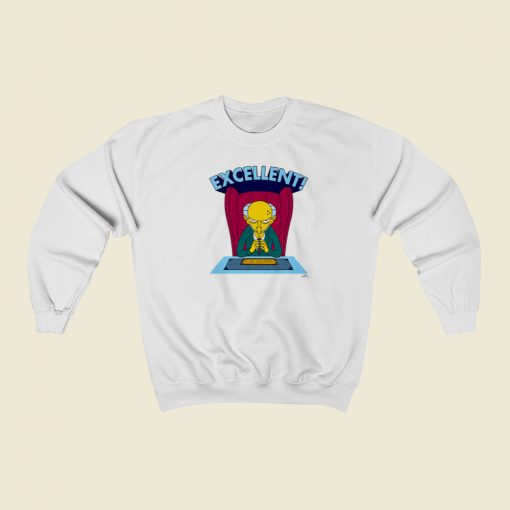 The Simpsons Excellent Burns Sweatshirt Style