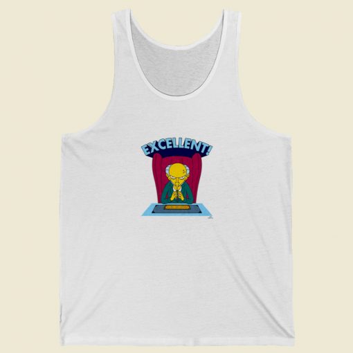 The Simpsons Excellent Burns Tank Top