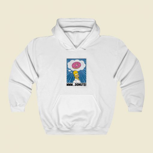 The Simpsons Homer Mmm Donuts Hoodie Style