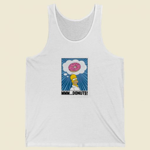 The Simpsons Homer Mmm Donuts Tank Top