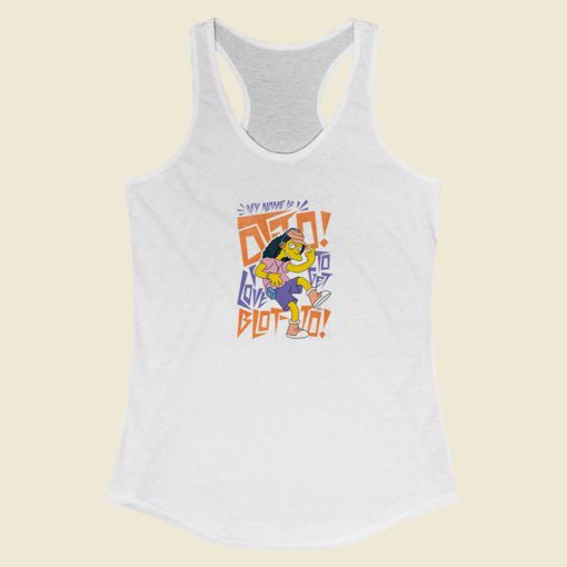 The Simpsons Otto Blotto Racerback Tank Top