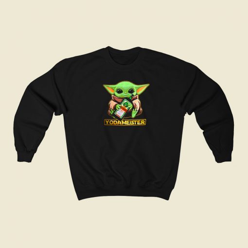 Baby Yodarmeister Mandalorian 80s Retro Sweatshirt Style