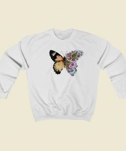 Butterfly In Bloom Sweatshirt Style