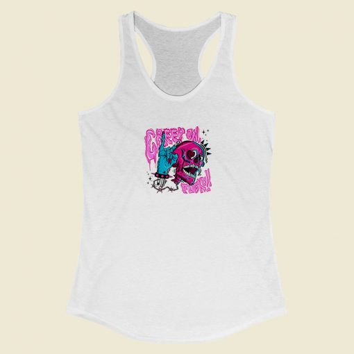 Creep On Fucka Racerback Tank Top