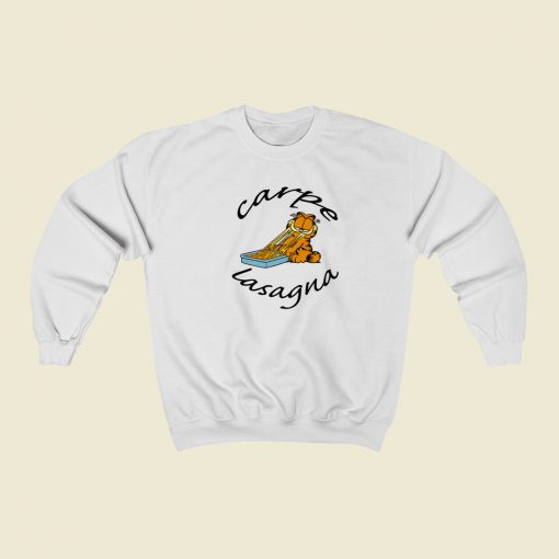 Garfield Carpe Lasagna Sweatshirt Style