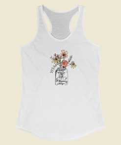 Hapiness Is Being With You 80s Retro Racerback Tank Top