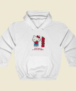 Hello Kitty Five Apples Hoodie Style