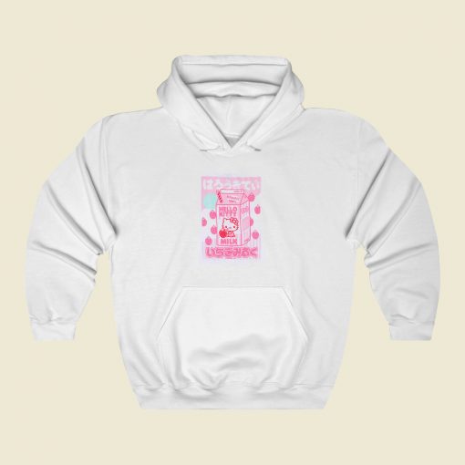 Hello Kitty Strawberry Milk Hoodie Style