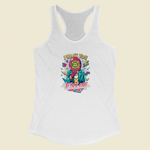 I Want You Funny Racerback Tank Top