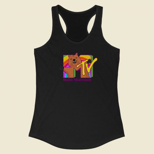 MTV Bear Vintage Racerback Tank Top