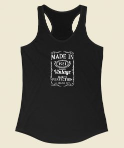 Made In 1981 Vintage Racerback Tank Top